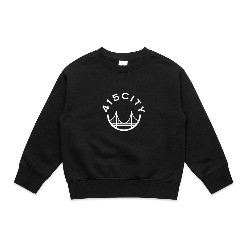Kid's Black/White Classic Crewneck