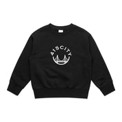 Kid's Black/White Classic Crewneck