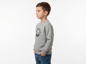 Youth's Gray Marle/Black Classic Crewneck