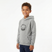 Youth's Gray Marle/Black Classic Hoodie