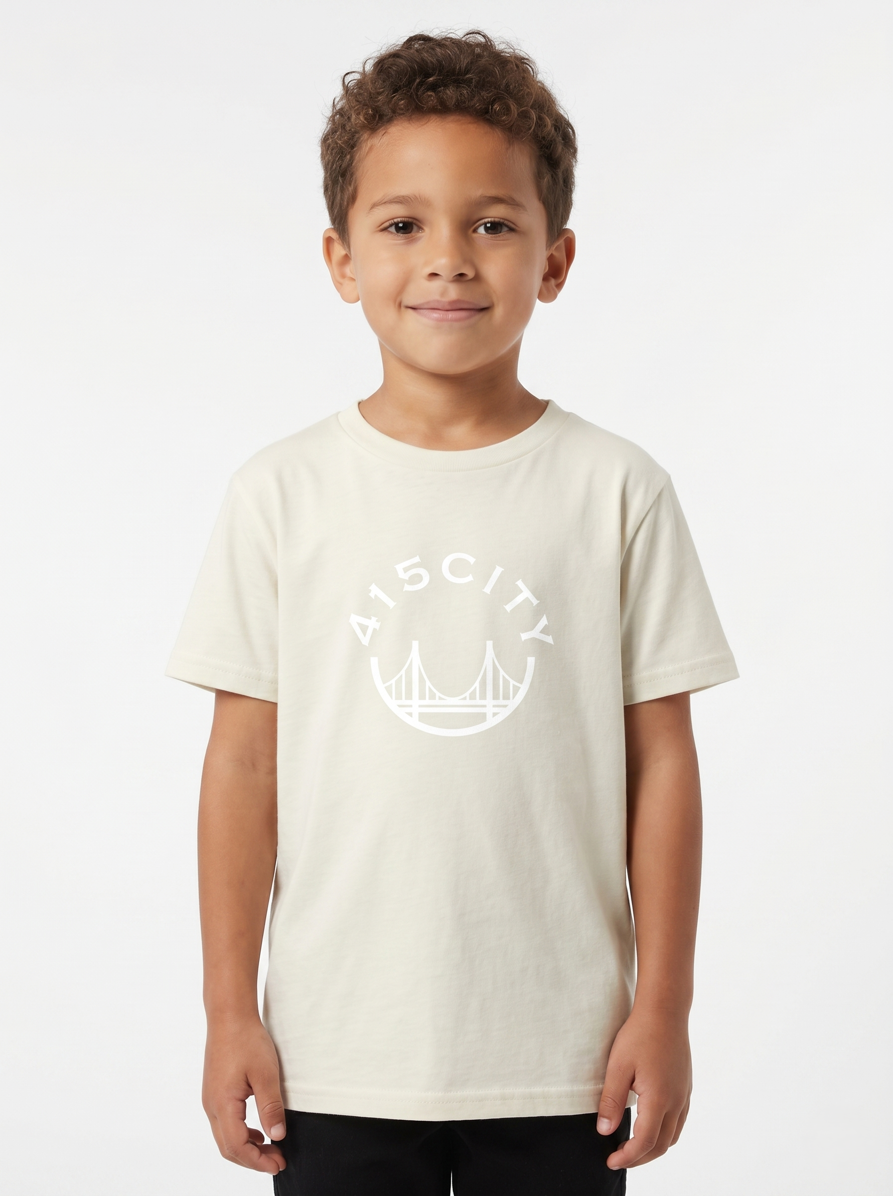Kid's Ecru/White Classic Tee