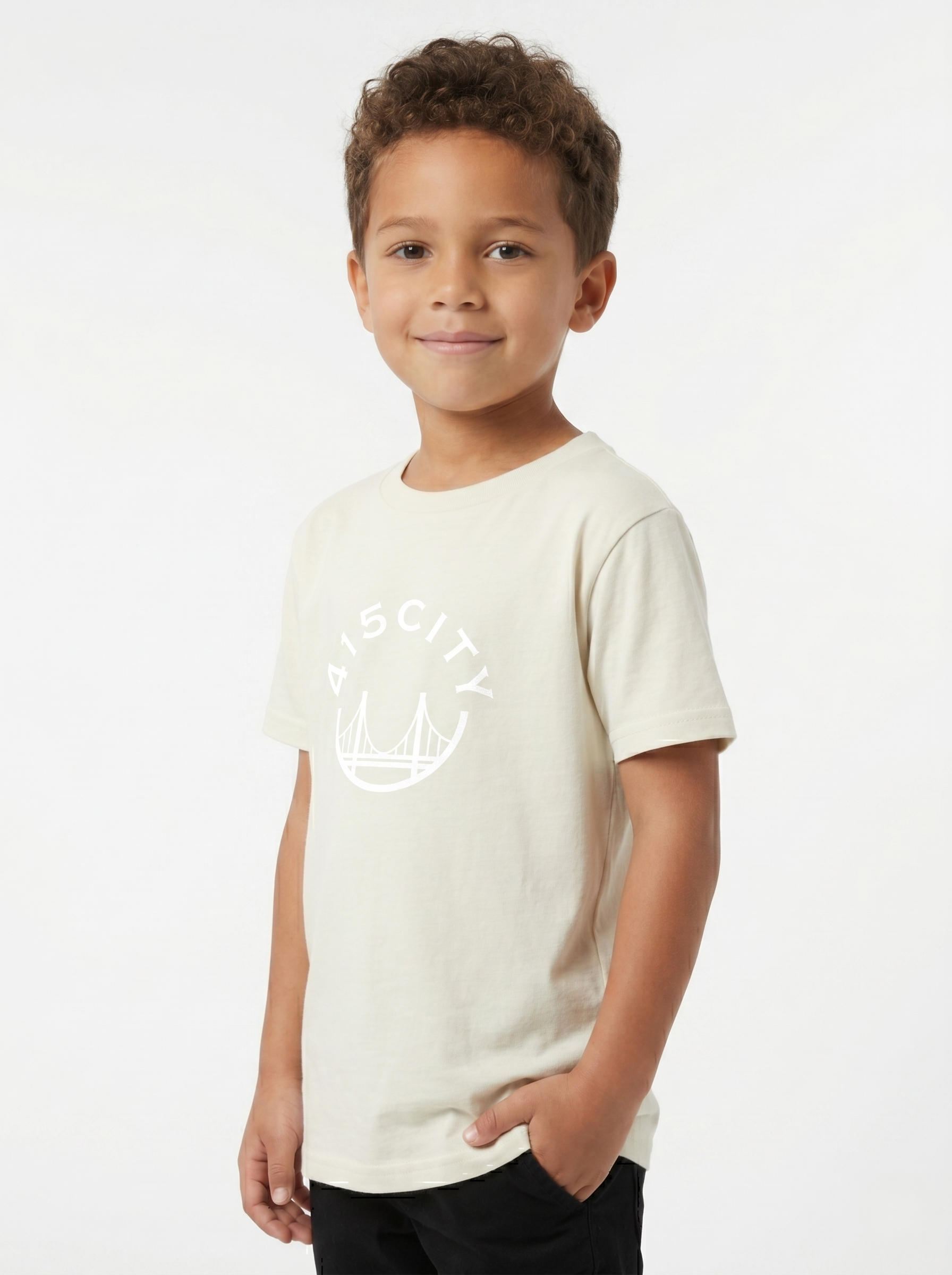 Kid's Ecru/White Classic Tee