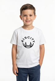 Kid's White/Black Classic Tee
