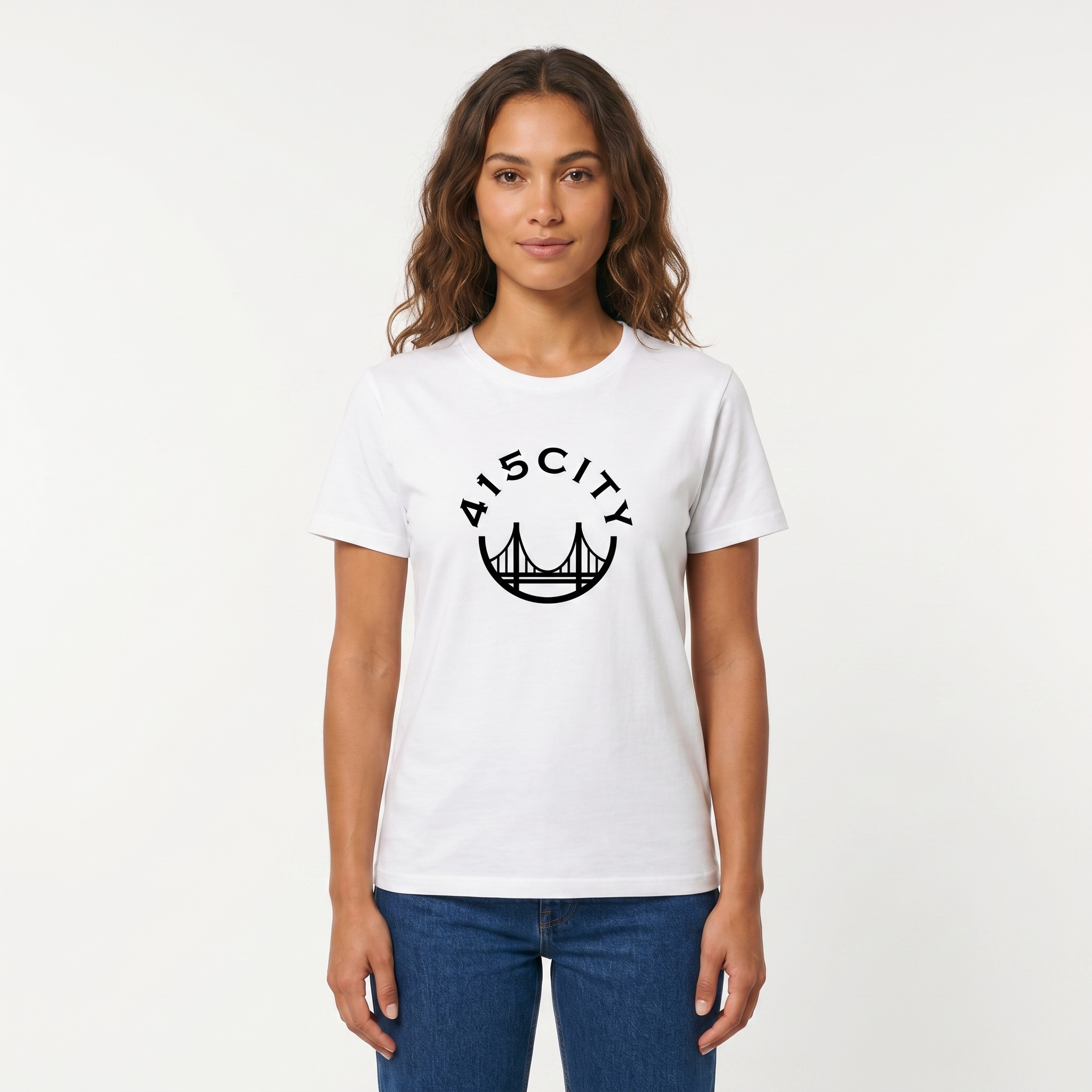 Women's White/Black Classic Tee