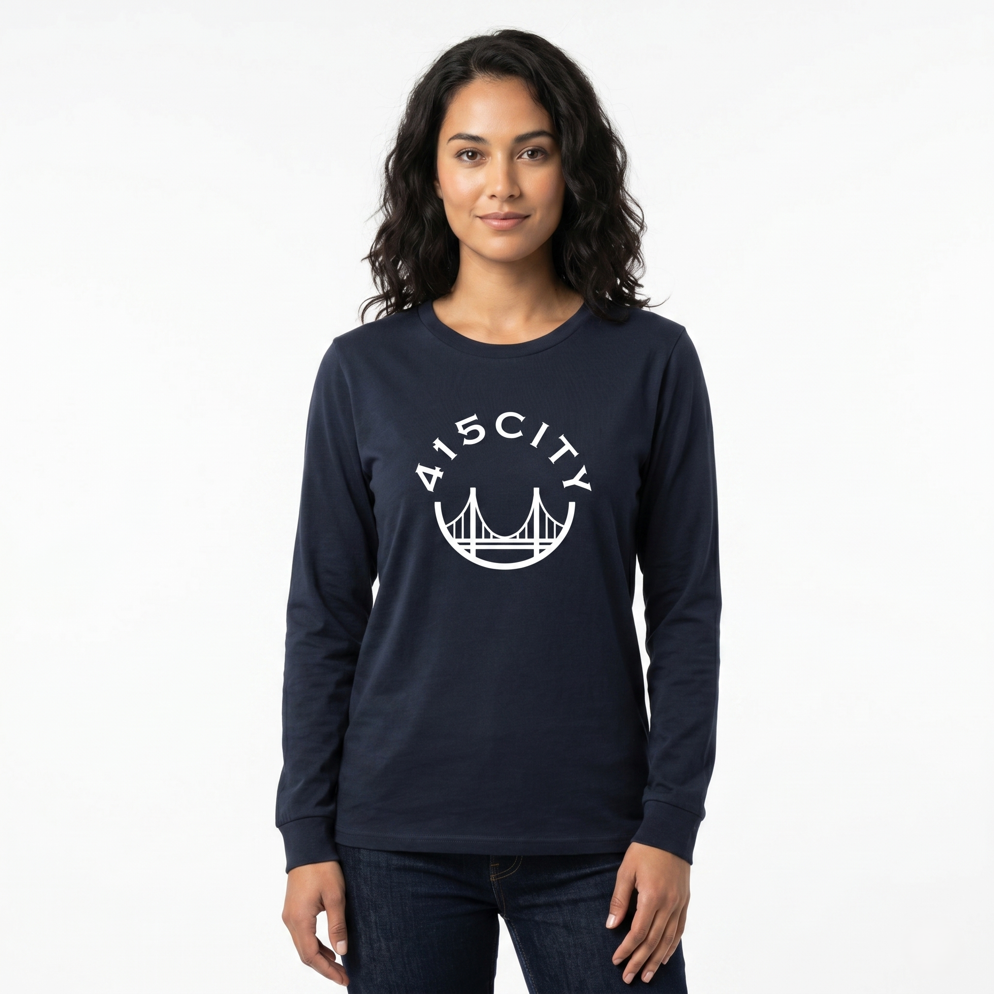 Women's Navy/White Classic Longsleeve