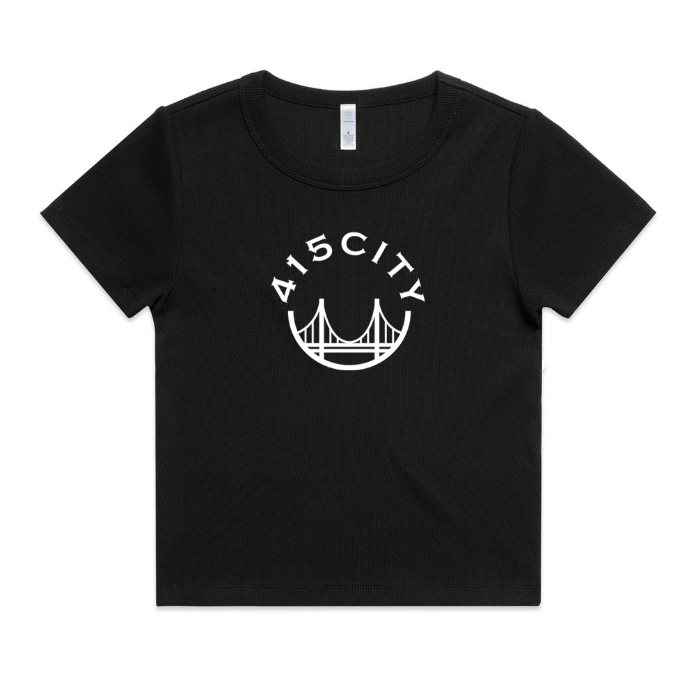 Women's Black/White Classic Rib Tee