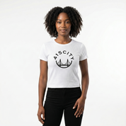 Women's White/Black Classic Rib Tee