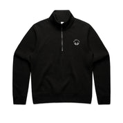 Women's Black/White Classic Half Zip Sweatshirt