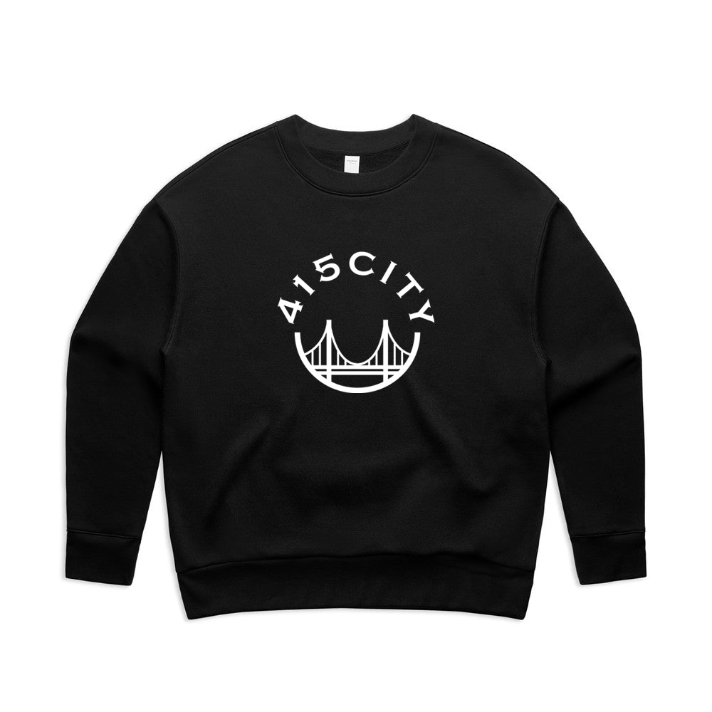 Women's Black/White Classic Crewneck