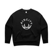 Women's Black/White Classic Crewneck