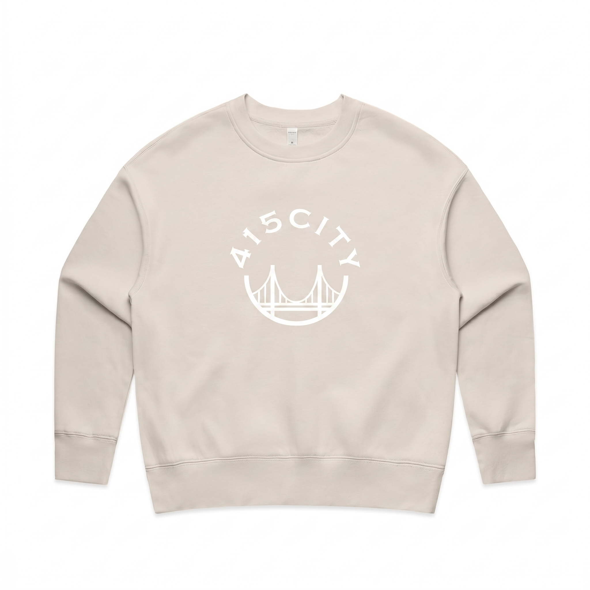 Women's Bone/White Classic Crewneck