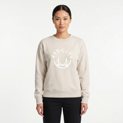 Women's Bone/White Classic Crewneck