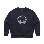 Women's Ink Blue/White Classic Crewneck