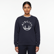 Women's Ink Blue/White Classic Crewneck