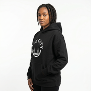 Women's Black/White Classic Hoodie