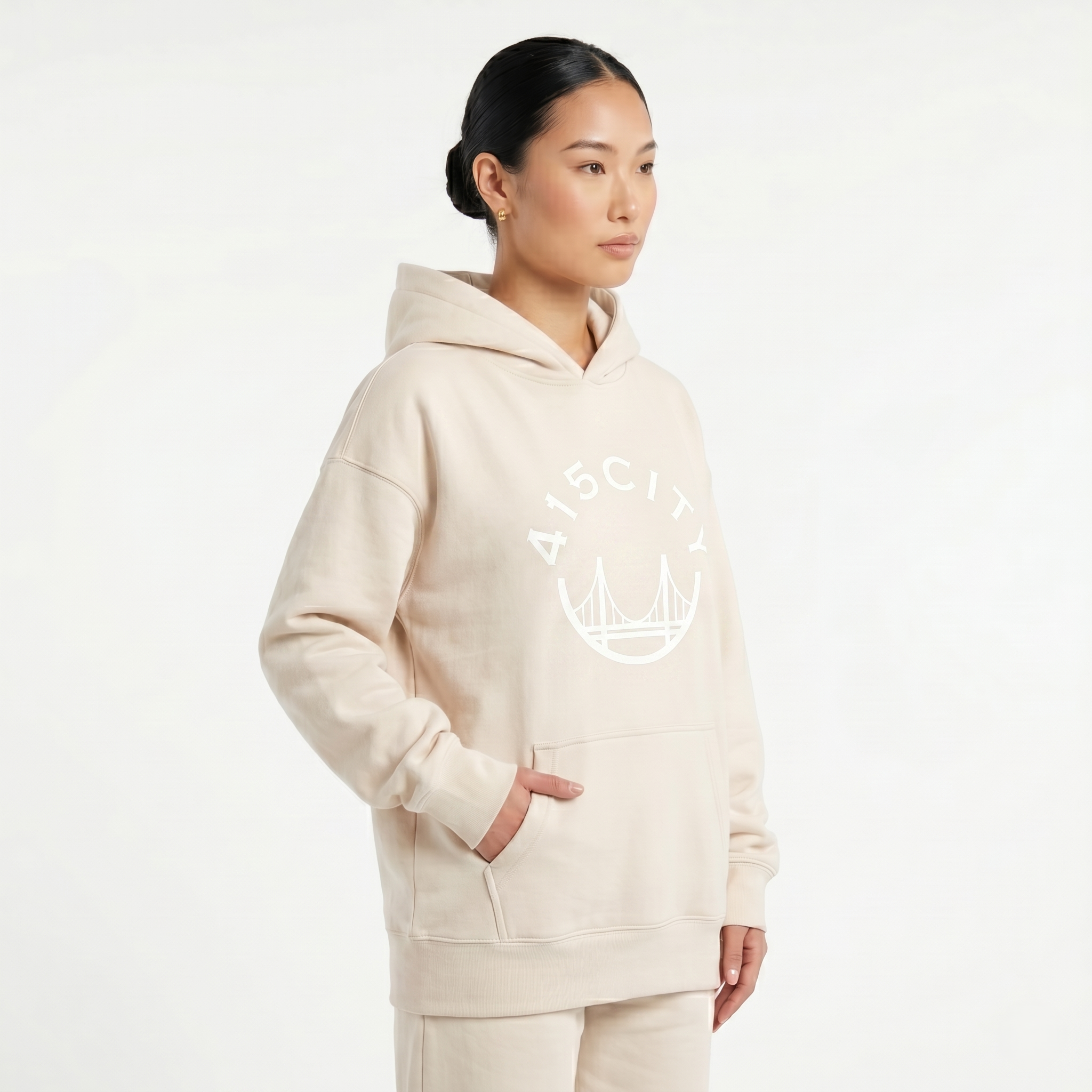 Women's Ecru/White Classic Hoodie