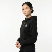 Women's Black/White Half Zip Hoodie