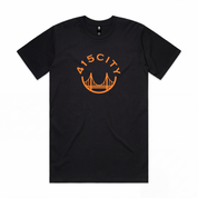Men's Black/Orange Classic T-Shirt