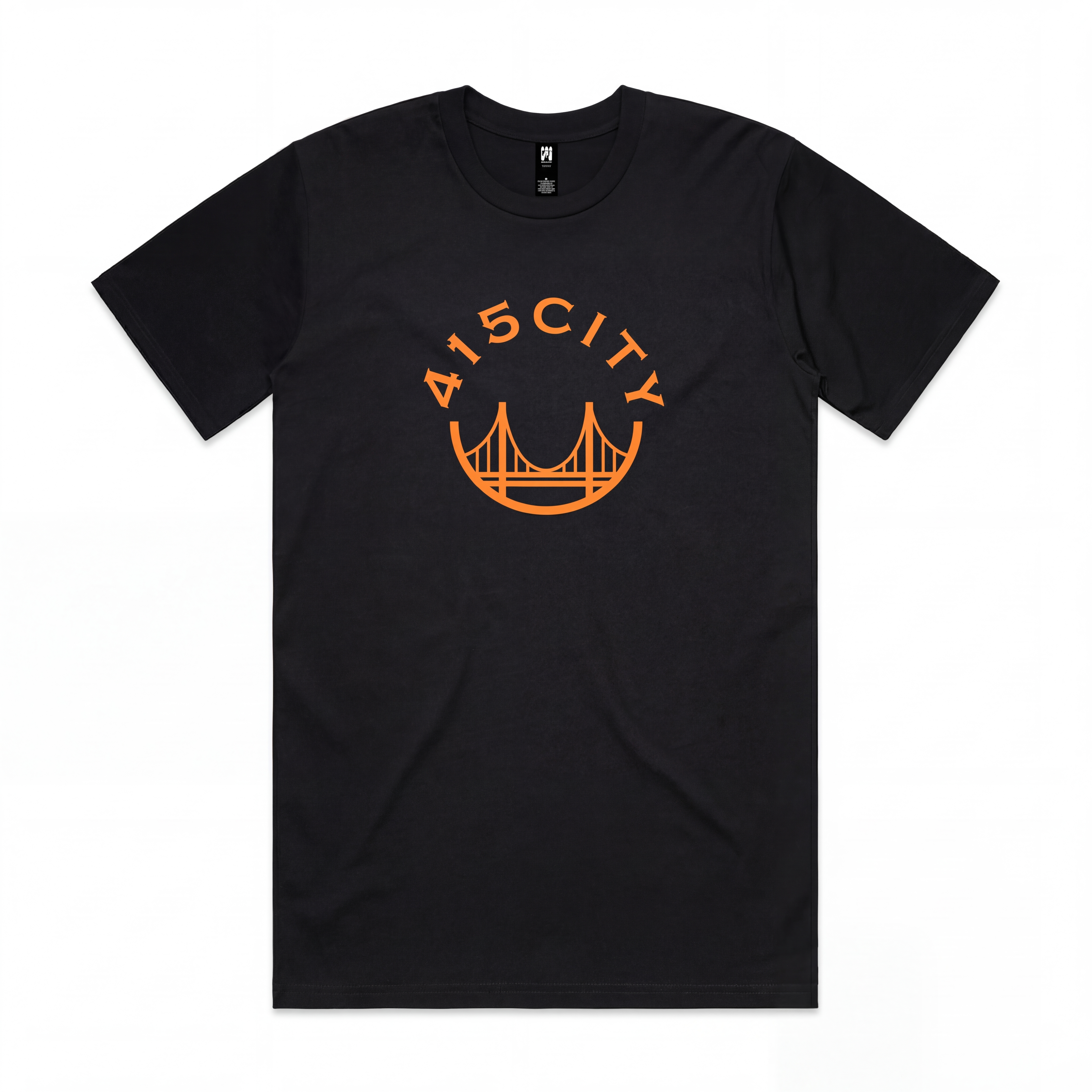Men's Black/Orange Classic T-Shirt