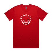 Men's Red/White Classic T-Shirt