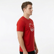 Men's Red/White Classic T-Shirt