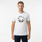 Men's White/Black Classic T-Shirt