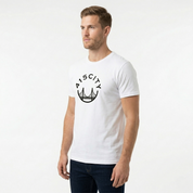 Men's White/Black Classic T-Shirt