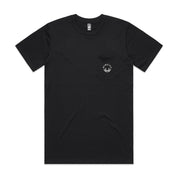 Men's Black/White Small Logo Pocket Tee