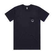 Men's Navy/White Small Logo Pocket Tee