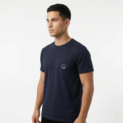 Men's Navy/White Small Logo Pocket Tee