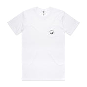 Men's White/Black Small Logo Pocket Tee