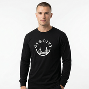 Men's Black/White Classic Long Sleeve Shirt
