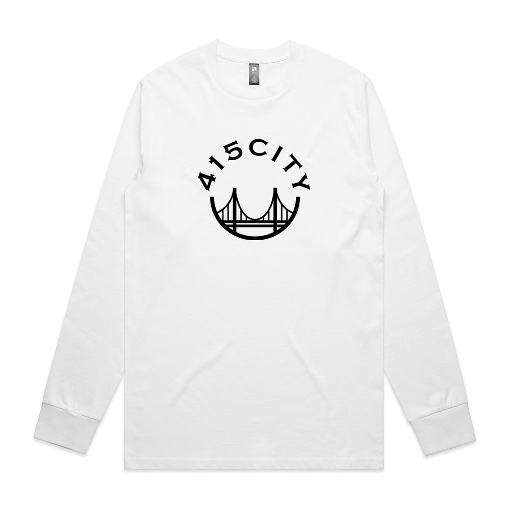 Men's White/Black Classic Long Sleeve Shirt