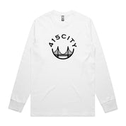 Men's White/Black Classic Long Sleeve Shirt