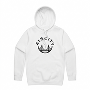 Men's White/Black Hoodie