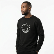 Men's Black/White Crewneck