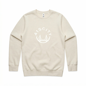 Men's Ecru/White Crewneck