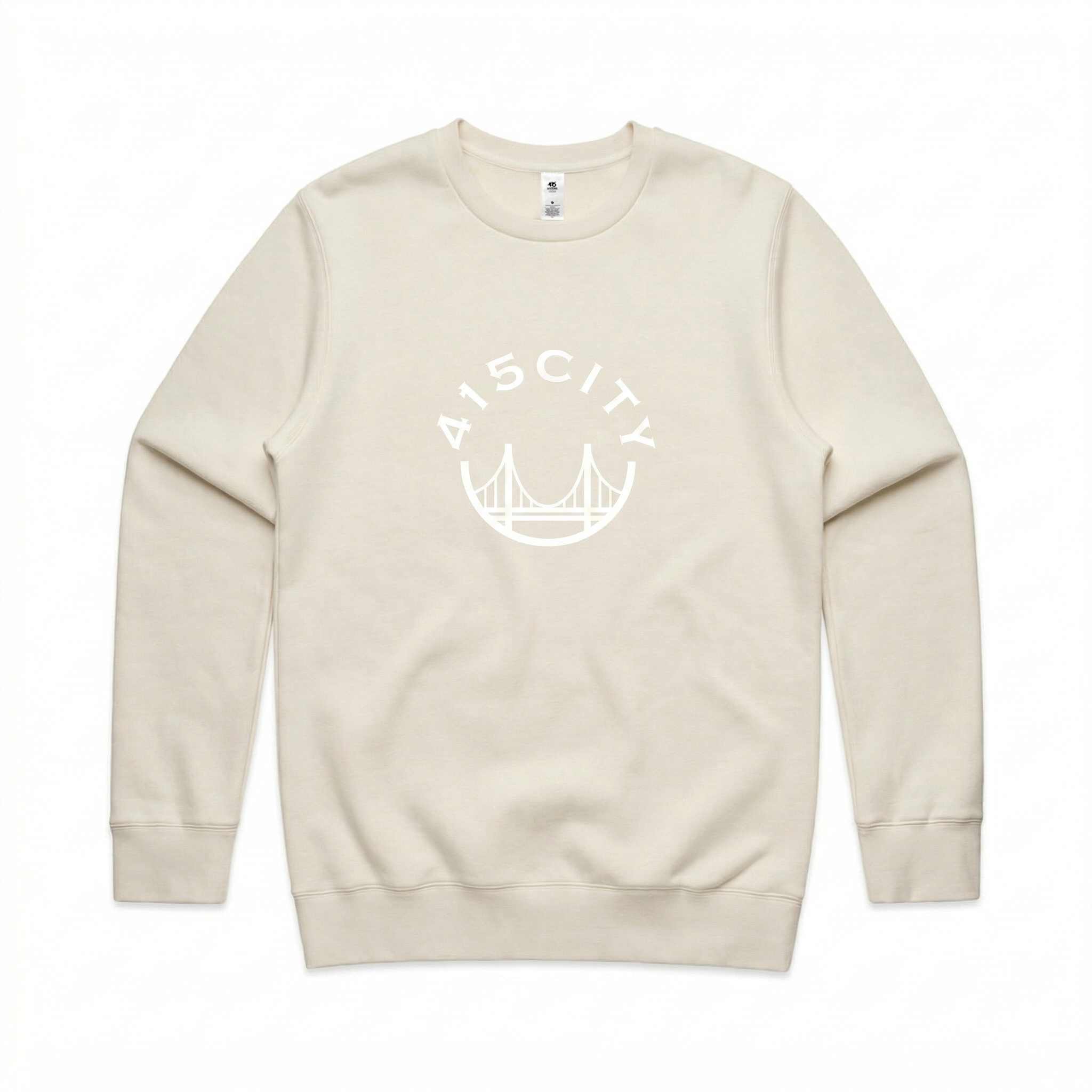 Men's Ecru/White Crewneck