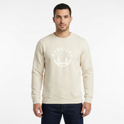 Men's Ecru/White Crewneck