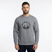 Men's Gravel/Black Crewneck