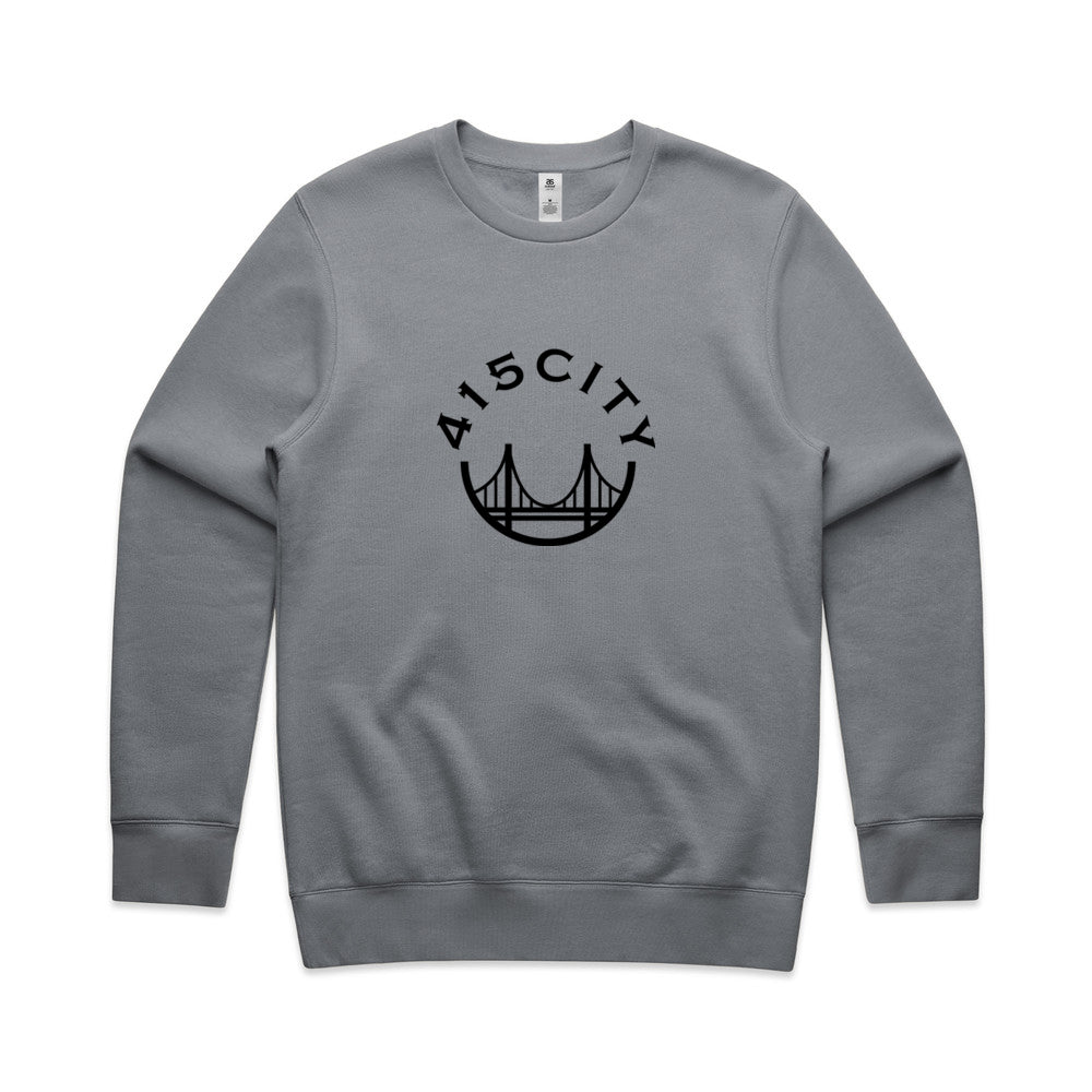 Men's Gravel/Black Crewneck