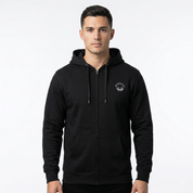 Men's Black/White Zip Hoodie