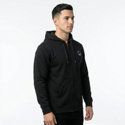 Men's Black/White Zip Hoodie