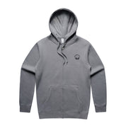 Men's Gravel/Black Zip Hoodie