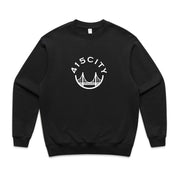 Men's Black/White Heavy Crewneck