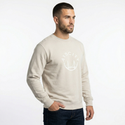 Men's Bone/White Heavy Crewneck