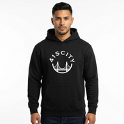 Men's Black/White Heavy Hoodie