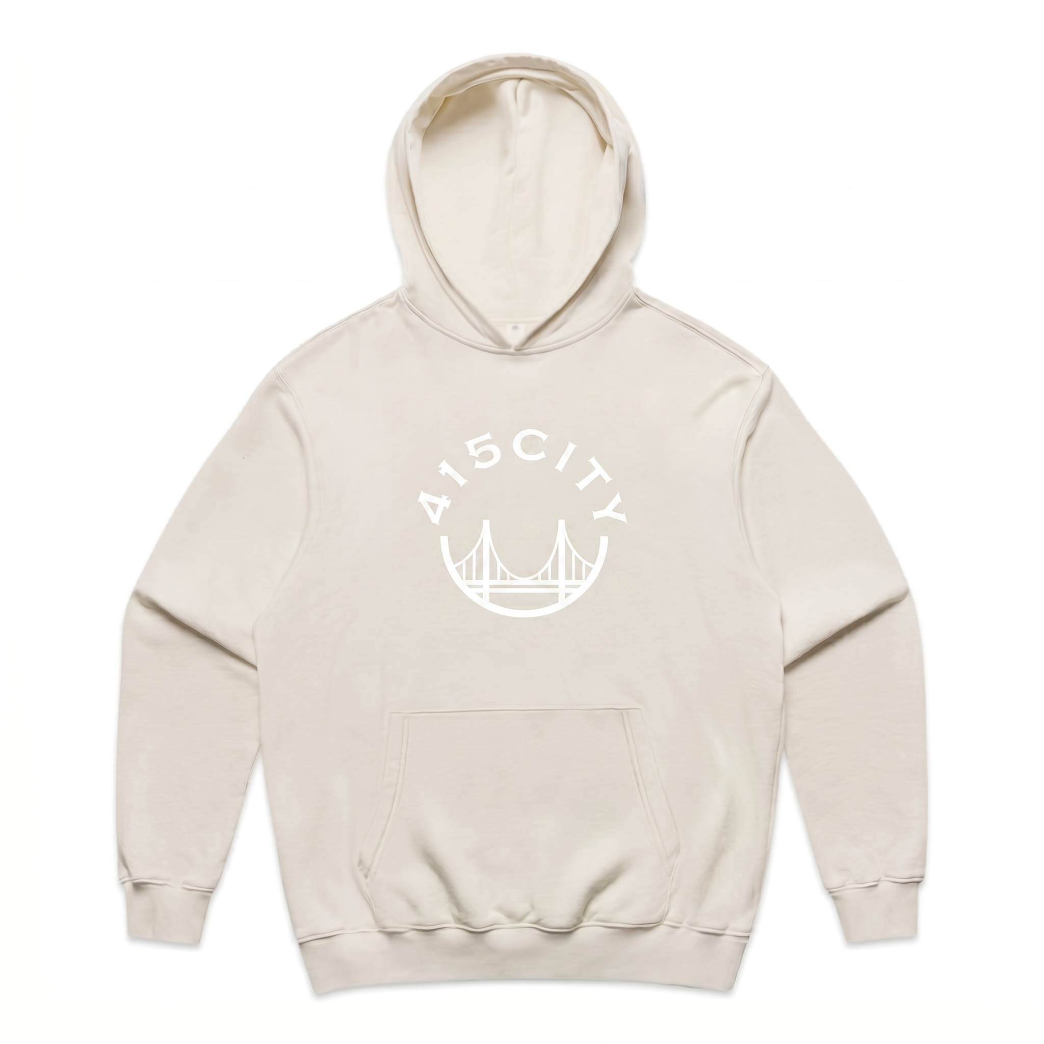 Men's Bone/White Heavy Hoodie